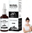 Iodine Nasal Spray, Nasal Iodine Spray with Fulvic Acid for Humans, 100% Natural Mineral Nasals Cleanse Care for Dry Air, Travel & Daily Use, 2 Fl Oz - 150+ Uses Per Bottle (1 Bottle)