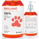 Brilliant Norwegian Salmon Oil for Dogs, Cats, Horse, Ferret - Pure Omega 3, 6 & 9 Fish Oil Food Treats Supplement for Natural Coat, Immune Support, Itchy Skin, Joint & Brain Health - 40 Oz