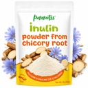 Inulin Powder Fiber Supplement (1lb) - 100% Chicory Root Prebiotic, Gut Digestion Support & Yogurt Drinks Recipes, Non GMO, Vegan, Unflavored Bulk Supplement