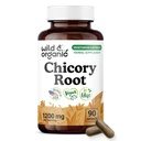 Wild & Organic Chicory Root Capsules - 1200 mg of Chicory Root Powder per Serving - Digestive & Gut Support - Inulin Fiber Prebiotic Supplement - Non-GMO, Vegan Inulin Capsules - 90 Count