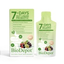 7 Day Liquid Probiotic Cleanse Sachets, Prebiotic Probiotic Postbiotic Supplement for Women & Men, 10 Strains, Microbiome Balance, Digestive & Gut Health, Bloating & Detox Support, Vegan