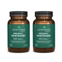 Prominent Nutrition Organic Shatavari Capsules, Hormone Support for Women, 500 mg, 60 Count, Standardized Root Extract Formulated for Women’s Health - 2 Pack