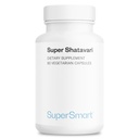 Supersmart Super Shatavari (High Potency) - with Patented Aspurus Shatavari Root Extract Supplement for Women Support | Vegan & Gluten Free - 60 Vegetable Capsules