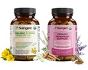 Organic Evening Primrose Oil + Menopause Support for Women, USDA Organic, Hormone-Free Herbal Supplement, Women’s Health Relief for Hot Flashes, Night Sweats & Mood Swings