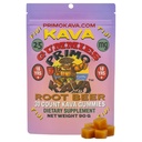 Kava Kava Gummies 375mg – Strong Noble Kava with 375mg Kavalactones per Package for Calm & Relaxation – Fast-Acting Fiji Kava Root Extract – Certified 3rd Party Testing - Root Beer Flavor