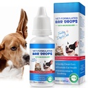 Ear Infection Treatment For Dog & Cat, Soothing Ear Solution With 1% Hydrocortisone Relieve Itching & Redness For Cat &Dog Ear Infection Skin-Friendly Ingredients Supports Ear Health 2.02 Fl.Oz