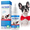 Cat & Dog Ear Infection Treatment Drops, Ear Drops for Pets, with 1% Hydrocortisone for Dog Yeast Ear Infections, Cat & Dog Ear Cleaner for Itchy Ear Relief, Pet Ear Care Supplies (2.02 Fl Oz)