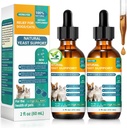 Natural Yeast Relief for Dogs&Cats, Support Healthy Itch Relief, Ear Paw Discomfort Care, Itch Relief for Dog&Cats, Allergy Supports, Inflammation Relief for Dogs(2 Pack (60 ml + 60 ml))