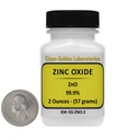 Zinc Oxide [ZnO] 99.9% ACS Grade Powder 2 Oz in a Mini Space-Saver Bottle