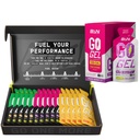 BARE PERFORMANCE NUTRITION BPN Go Gel Endurance – Mixed Berry Caffeinated 10 Single-Serving Packs + Non-Caffeinated Variety 15 Pack (Apple Cinnamon, Mango, Mixed Berry) | 24g Carbs + 100 Calories, Veg