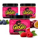 GloGlo Dextrose Energy Chews | Glucose Gummies for Running, Cycling & Endurance | Fast Glucose Gel Packs Alternative | Vegan, Gluten Free | Variety Pack | 75 Gummies (3 Jars of 25)