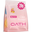 Oath Nutrition Clear Whey Isolate Protein Powder, Pink Lemonade, 20g Complete Protein per Serving, No Added Sugar, Grass-Fed, 18 Servings