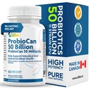 Allbe ProbioCan - Probiotic 50 Billion CFU (60 Servings), 11 Strains of Lactobacillus & Bifidobacteria, Supports Digestive Health & Immune Function, Probiotics for Women & Men - Pack of 1