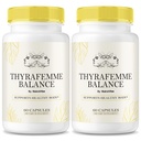(2 Pack) ThyraFemme Balance – Premium Formula with Natural Ingredients to Support Energy, Feminine Balance & Active Lifestyle | Easy-to-Swallow Pills, Official Thyra Femme Balance (120 Capsules)