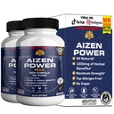 Aizen Power Max Extra Strength Maca Root Complex, Organic Blend, 60 Capsules, Sugar-Free, Vegan, Gluten-Free (2)