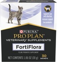 Purina Pro Plan Veterinary Supplements FortiFlora Cat Probiotic Supplement, Feline Nutritional Supplement 30 ct. (1 Box)