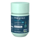 True Grace Daily Men’s Multivitamin 50+ - 60 Easy-to-Swallow Tablets - Immune, Energy, Longevity & Memory Support - Gluten Free, Soy Free, Vegan - 30 Servings