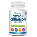 Ceylon Cinnamon for Dogs - Supports Healthy Blood Sugar & Glucose Metabolism - High-Potency True Cinnamon, Fenugreek & Chromium - Non-Crumble Formula - 90 Metabolic Support Tablets