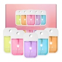 New 5 Pcs Moisturizing Hand Sanitizer,Portable Power Mist Quick-Dry Travel Size,Skin Moisturizer Tightens(5 Scents,1.3 Fl Oz)