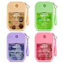 Wish Hand Sanitizer Spray Travel Size - Power Mist Hydrating Hand Sanitizer with Keychain and Case - Cute Portable Pocket Spray for Purse Women Girls Trips Bloom Collection