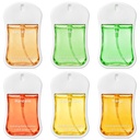 6 Pcs Hydrating Mini Hand Sanitizer Spray 1.35 Fl oz Pocket Hand Sanitizer Spray Travel Size Portable Holiday Gift for Daily Use Family Friend Teacher Nurse Staff Employee Appreciation Gifts