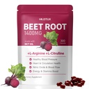 Beet Root Capsules with L-Arginine, L-Citrulline & Grape Seed - 1400mg Beetroot Supplements with MCT Oil for Energy, Stamina & Healthy Circulation - 300 Softgels, Non GMO