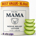 Mama Lotion – Neuropathy Nerve Relief Cream with Magnesium Chloride - Maximum Strength Comfort for Feet, Hands, Legs, Toes - Fast Absorbing and Non-Greasy Formula - Extra Large 8 Oz