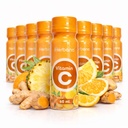 Herbana Vitamin C Wellness Shot - Ginger Turmeric Citrus Juice Shot - Daily Immune Support Drink - Orange Lemon Pineapple (Pack of 12)