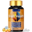 Brain Supplement for Memory and Focus, with NAD+ GPC Folate & Vitamin B12, Daily Cognitive & Brain Wellness, Mental Clarity Support, Brain Health Nutrition for Improves Concentration 30 Capsules