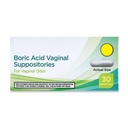 SEDLAV Boric Acid Vaginal Suppositories for Vaginal Odor, 30 Count, Compare to pH-D Feminine Health Boric Acid Suppositories, Sticker