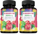 D Mannose 120 Capsules - 1000 mg per Dose - Dietary Supplement Helps Promote Urinary Tract Health - Natural Vegan UTI Defense (Pack of 2)