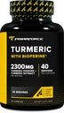 Primaforce Turmeric with Bioperine 120 Capsules, 2300 mg Per Serving - Dietary Supplement, 40 Servings
