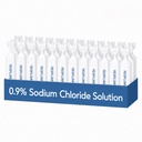 0.9% Sodium Chloride Solution – Normal Saline Solution for Nasal Rinse & General Cleansing, Sterile Preservative-Free, 60 x 5mL Single-Use Vials (300mL / 10.14 fl oz)