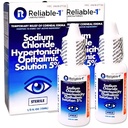Sodium Chloride Ophthalmic Eye Drops (5% Saline, No Preservative Solution) Reliable-1 Laboratories Hypertonic Formula for Corneal Edema Sooth & Irritation Relief Sterile Eye Wash (2)