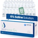 6% Saline Solution for Moisturizing of The Airways - Sodium Chloride 6% for Nose & Eyes, Nasal Cleanse for Adults and All Ages - 240ml / 8.12 fl oz