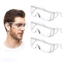 Cindy's Tape Safety Goggles 3-Pack, Anti Fog, Over Glasses, ANSI Z87.1 | Impact-resistant safety goggles with anti-fog lenses. Fits over glasses for lab, construction and medical use.