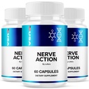 (3 Pack) Nerve Action Capsules, NerveAction Pills Advanced Maximum Strength, Neuropathy Supplement Health Function Support Vitamins, Premium Wellness Formula All-Natural Ingredients Capsulas (180 ct)
