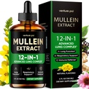 Venture Pal Seasonal Respiratory Support Drops, Mullein Flower & Leaf Extract with Bromelain, Quercetin, Elderberry & Echinacea, Alcohol-Free, 4 oz