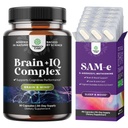 Bundle of Nootropic Memory Supplement for Brain Support - Vitamin B 12 Bacopa Monnieri Rhodiola Rosea DMAE Ginkgo Biloba and Pure SAM E Supplement 150mg - Nootropic Same 150mg Per Serving for Memory