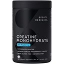 Sports Research® Creatine Monohydrate - Gain Lean Muscle, Improve Performance and Strength and Support Workout Recovery* - 5 g Micronized Creatine, Blue Raspberry Flavor - 25 Servings
