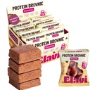 Elavi Chocolate Fudge Protein Brownies - 11g Plant Protein & 12g Fiber - Vegan, Gluten Free, No Added Sugar, No Sugar Alcohols - Date Sweetened, Kid Friendly, Non-Dairy Snack (8 Pack)