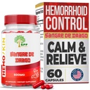 Hemokin Herbal Support Capsules with Sangre de Drago 60 Count Digestive and Circulatory Wellness Formula Plant Based Supplement for Daily Comfort and Tissue Support (1)