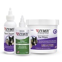 Pet King Brands Zymox Enzymatic Ear Wipes and Otic Ear Solution for Dogs and Cats - Product Bundle - for Dirty, Waxy, Smelly Ears and to Soothe Ear Infections, 100 ct, 4 oz and 4 oz