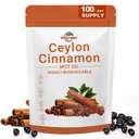 Ceylon Cinnamon Softgels with MCT Oil, 300 Softgels, Ceylon Cinnamon Supplement for Daily Wellness Support, Non-GMO, Natural Energy & Sugar Support for Men & Women