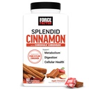 Force Factor Splendid Cinnamon, Ceylon Cinnamon with Chromax Chromium for Metabolism & Antioxidant Support, Apple Cinnamon, 60 Soft Chews