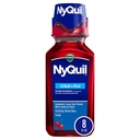 Vicks NyQuil Cough Nighttime Relief, 8 Fl Oz, Cherry Flavor - Relieves Sore Throat, Runny Nose, Cough