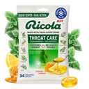 Ricola, Throat Care Max Honey Lemon, 34 Count