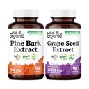 Wild & Organic Pine Bark Extract 90 Capsules & Grape Seed 90 Capsules