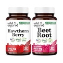 Wild & Organic Hawthorn Berry 60 Capsules & Beet Root 60 Capsules