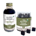 Allergy Defense Bundle – A 4oz Bottle of Allergy Defense with Nettle & 7oz Allergy Defense Gummies Made from Only Organic Ingredients in The USA